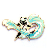 Aquarius Zodiac - Hydromancer Cat Sorcerer Class - RPG Black Cat S4 - Hard Enamel Pin