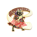 Capricorn Zodiac - Cat Satyr Bard - Pan Flute - RPG Black Cat S4 - Hard Enamel Pin