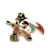 Guitar Bard Class - RPG Black Cat - Hard Enamel Pin