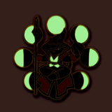 Moon Mage Lunar Sorcerer- RPG Black Cat - Hard Enamel Pin