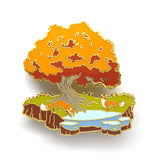 The Double Fox Cycle - Limited Edition Hard Enamel Pins