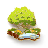The Double Fox Cycle - Limited Edition Hard Enamel Pins