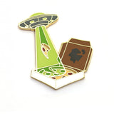 Pizza Green UFO - Hard Enamel Pin