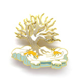 The Double Fox Cycle - Limited Edition Hard Enamel Pins
