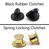 examples of two pinback clutches.