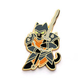 Fighter Class - RPG Black Cat - Hard Enamel Pin