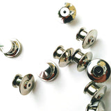 Packs of Gold or Silver Spring-locking Pin Backs