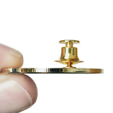 Packs of Gold or Silver Spring-locking Pin Backs