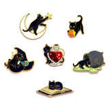 Spilled Cauldron Cat - Hard Enamel Pin