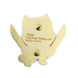 Ninja Cat Pin - Kitty Ninja Pin - Katana Pin - Hard Enamel Pin Cat