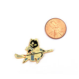 Mini Monk Class - RPG Black Cat - Hard Enamel Pin