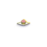 Tiny Cupcake - Hard Enamel Pin - Board Filler