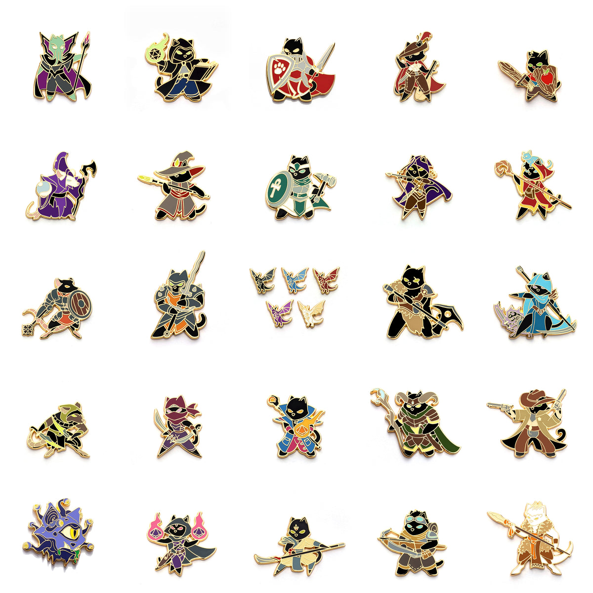 Rpg Class Pin RPG Pins – Frost Dragon Designs