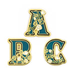 Floral Alphabet - Hard Enamel Pin