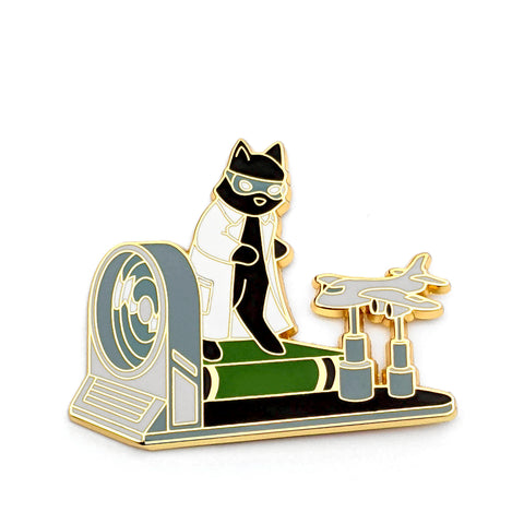 Aerospace Engineering Cat - Hard Enamel Pin