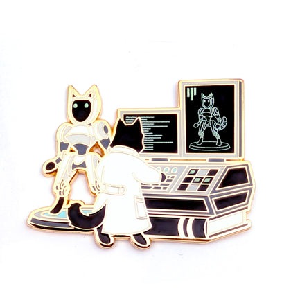 Android Robotics Cat - Hard Enamel Pin