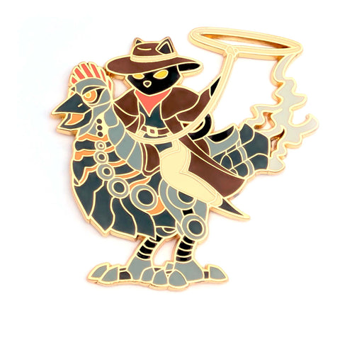 Artificer Gunslinger Cat - Hard Enamel Pin - S5