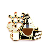 Coffee Chemistry Cat - Hard Enamel Pin