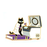 Centrifuge Cat - Hard Enamel Pin