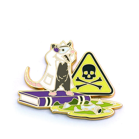 Chemistry Opossum - Hard Enamel Pin