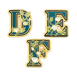 Floral Alphabet - Hard Enamel Pin