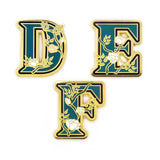 Floral Alphabet - Hard Enamel Pin