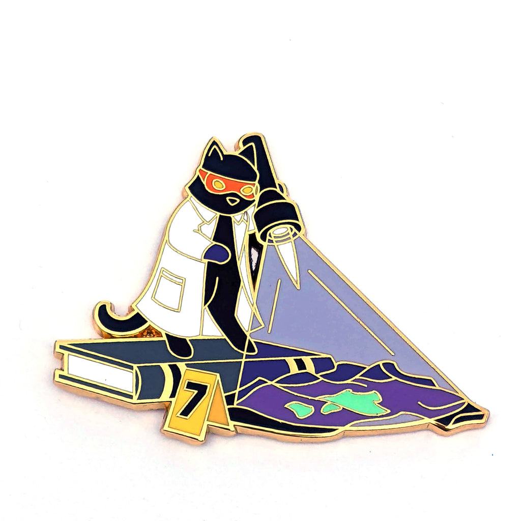 Forensic Science Cat - Hard Enamel Pin – Frost Dragon Designs