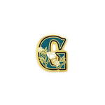 Floral Alphabet - Hard Enamel Pin