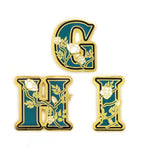 Floral Alphabet - Hard Enamel Pin