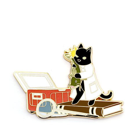 Ichthyology Cat - Hard Enamel Pin