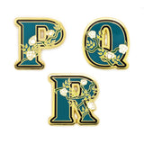 Floral Alphabet - Hard Enamel Pin