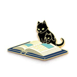Book Cat - Reading to Kittens - Hard Enamel Pin