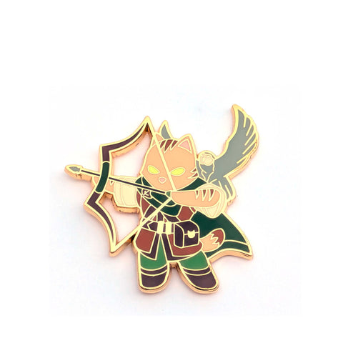 Tabby Ranger Cat - Hard Enamel Pin - S5