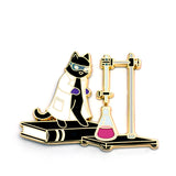 Titration Chemistry Cat - Hard Enamel Pin