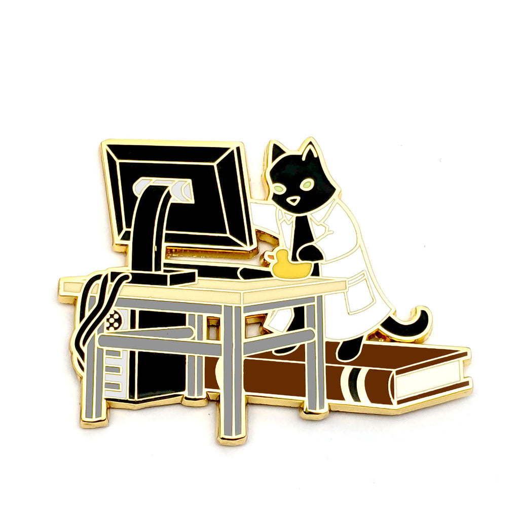 Computer Science Cat Computer Science Cat - Hard Enamel Pin – Frost Dragon Designs