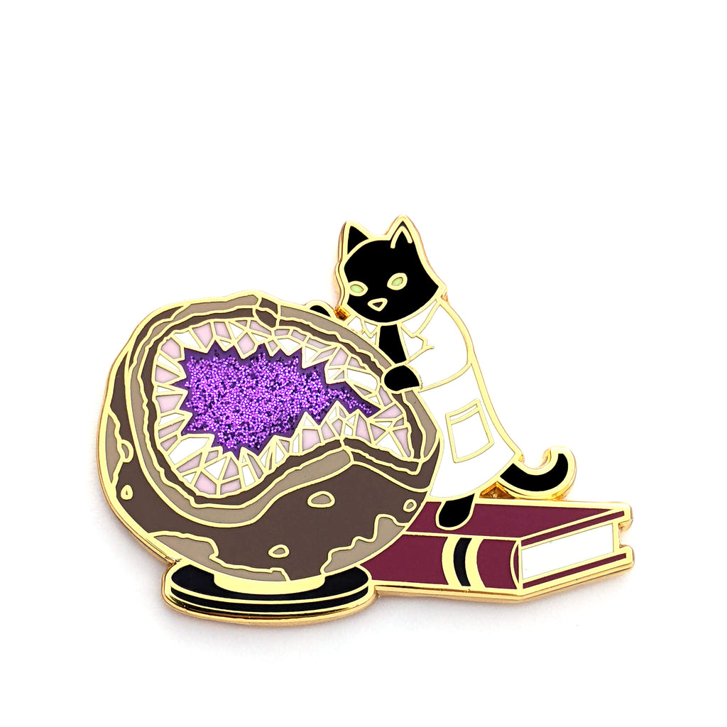 Geologist Cat Geology Cat - Hard Enamel Pin – Frost Dragon Designs