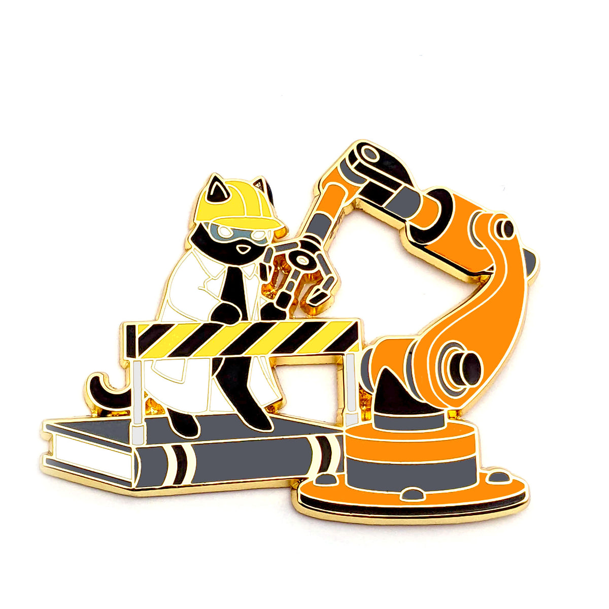 Robotics Cat - Hard Enamel Pin – Frost Dragon Designs