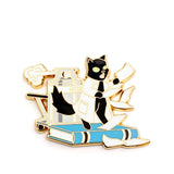 Liquid Nitrogen Lab Cat - Hard Enamel Pin