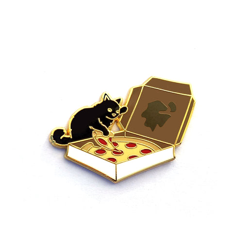 Pizza Cat - Hard Enamel Pin