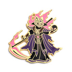 Ancient Lich Cat (Pink Flame) - RPG Black Cat Series 2 - Hard Enamel Pin