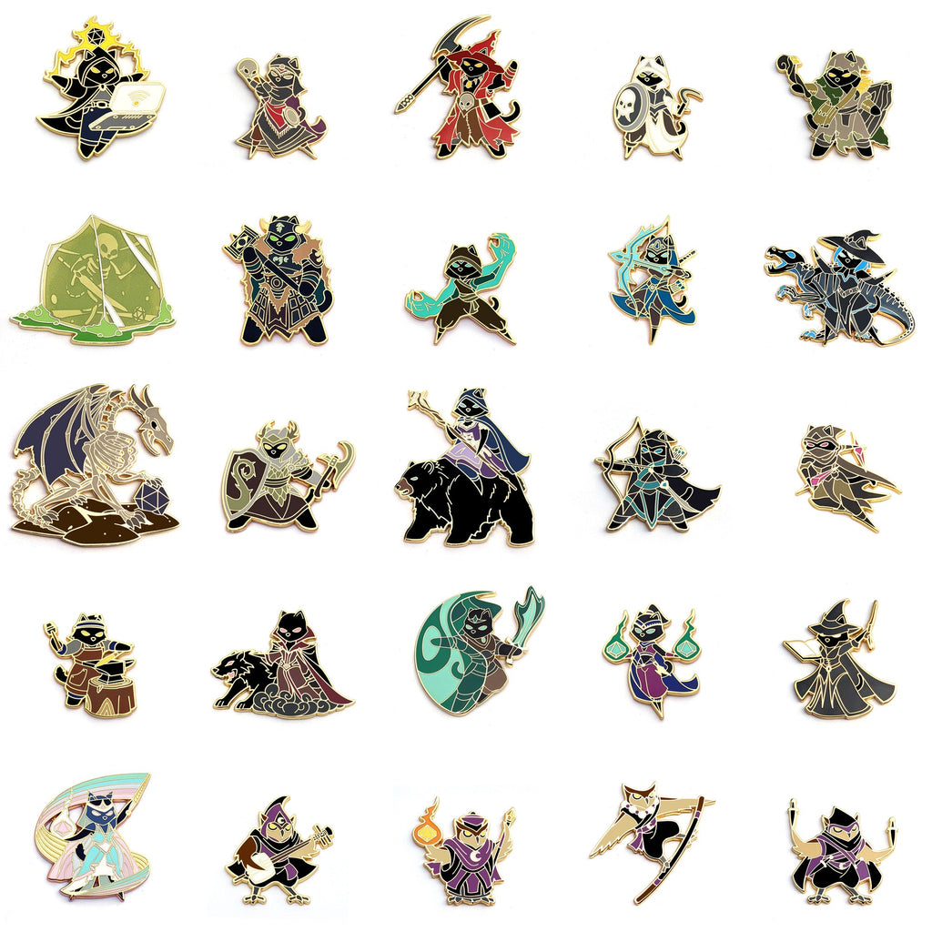 Rpg Class Pin Collection Rogue Swashbuckler Class - RPG Black Cat Series 2 - Hard Enamel Pin ...
