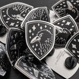 Raven Pin - Shield Pin -Hard Enamel