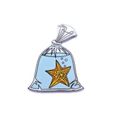 Starfish in a Bag - Hard Enamel Pin