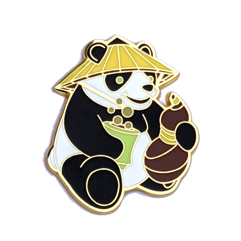 Tipsy Panda Pin - Hard Enamel Pin